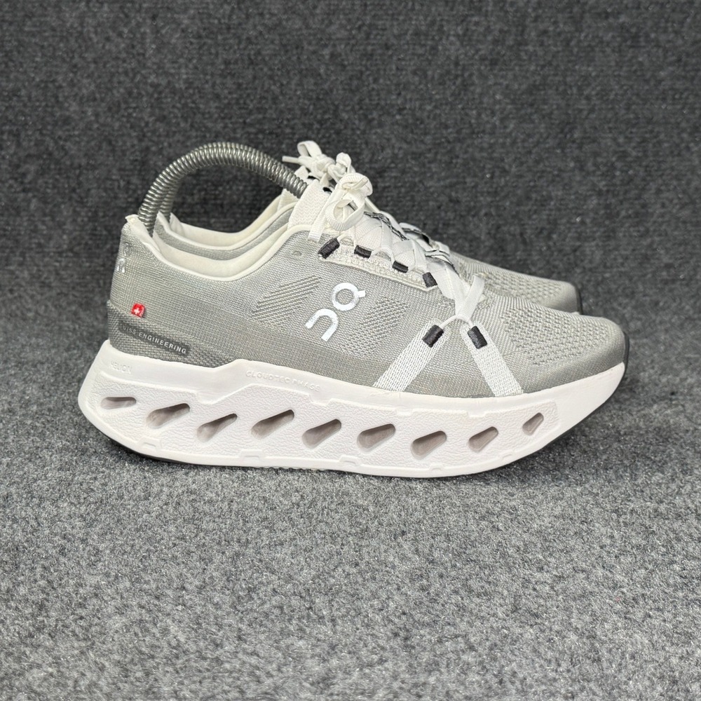 On Running Cloudeclipse Shoes Women's 7.5 Alloy White Athletic Training Sneakers
